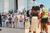 Mais de 1.300 cristãos evangelizaram em Washington. (Foto: Instagram/celebrateamericadc).