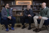 Robert Stearns é entrevistado por Igor Sabino e André Lajst, da StandWithUs Brasil. (Captura de tela/StandWithUs Brasil)