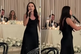 Polina Sagaydak pregando no casamento. (Foto: Reprodução/Instagram/Polina Sagaydak)