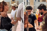 A mulher voltou para Jesus após e recebeu uma oração nas ruas. (Foto: Reprodução/Instagram/Allan Machado)