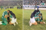 Wellington orando com a esposa e a filha. (Foto: Reprodução/Instagram/Wellington Silva Pinto)