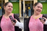 A mulher testemunhando sobre Jesus. (Foto: Reprodução/Instagram/Guitto)
