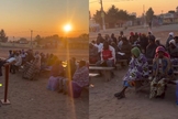 Os cristãos se reúnem em um local ao ar livre para o estudo bíblico. (Foto: Reprodução/Instagram/natalinopolycarpo).