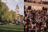 Fila para entrar no culto de oração na Hackney Church. (Foto: Reprodução/Instagram/Joint Prayer Gathering).