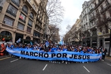 Multidão participa da Marcha para Jesus nas ruas de Buenos Aires, na Argentina. (Foto: ACIERA/Marcho x Jesús)