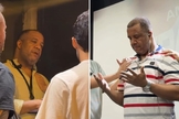 O segurança se rendeu a Jesus após ouvir o Evangelho. (Foto: Reprodução/Instagram/Presence Revival) 
