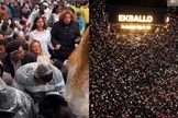 Uma multidão se reuniu às 5h da manhã para louvar e orar. (Foto: Reprodução/Instagram/ekballomoovement).