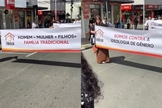 A igreja exigiu mensagens sobre a visão bíblica de família no desfile. (Foto: Reprodução/Instagram/ieadicara).