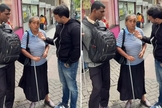A idosa inspirou milhares de pessoas com sua fé. (Foto: Reprodução/Instagram/Matheus Alves) 