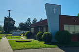 Sede da Agape Pregnancy Support Services, em Fayetteville, na Carolina do Norte, que funciona no prédio de uma antiga clínica de aborto. (Foto: LifeNews)  
