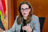 A ex-ministra da Educação, Viviane Morales, assumiu o cargo em 7 de agosto de 2026, mas renunciou em 31 de agosto. (Foto: Mineducacion / X)