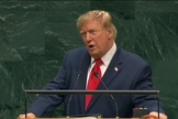 Trump discursando na Assembleia Geral da ONU. (Foto: Reprodução/YouTube/Fox News).