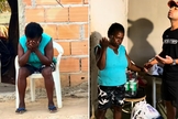 Aparecida se emocionou ao receber as compras. (Foto: Reprodução/Instagram/Dan gs)