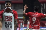 Gastón Verón exibiu uma camiseta com uma mensagem cristã. (Foto: Reprodução/Instagram/Argentinos Juniors).
