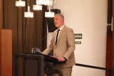 Major Rafael Rozenszajn durante homenagem na Câmara Municipal de São Paulo. (Foto: Divulgação)
