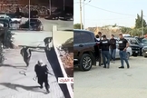 Homens armados abriram fogo contra a igreja ortodoxa grega. (Foto: Reprodução/YouTube/AlMamlaka TV).