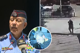 Autoridade jordaniana durante pronunciamento, imagens do ataque à igreja e um dos suspeitos no momento da prisão. (Capturas de tela/YouTube/DRM News/Crux)