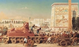 Ilustração do Êxodo do Egito (Ilustração: Edward Poynter / Wikimedia Commons)