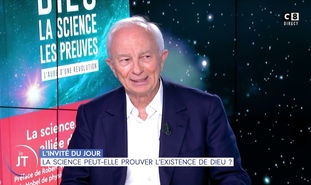 Michel-Yves Bollore apresenta livro de sua coautoria: “Deus, a ciência e as provas”. (Print de tela YouTube)