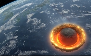 A possibilidade do asteroide é citada em um vídeo de simulação do Discovery Channel.