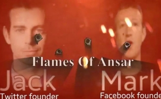 O vídeo mostra as imagens de Jack Dorsey, fundador do Twitter e Mark Zuckerberg, fundador do Facebook sendo perfurados por balas. (Foto: Reprodução)