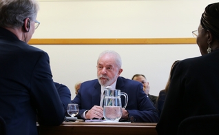 O ex-presidente Lula no Conselho Mundial de Igrejas em Genebra, na Suíça. (Foto: Ivars Kupcis/WCC)