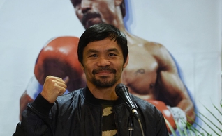 O ícone do boxe filipino Manny Pacquiao irá concorrer à presidência. (Foto: AFP/Ted Aljibe)