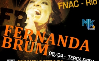 Fernanda Brum realizará pocket-show de novo DVD, no Rio de Janeiro