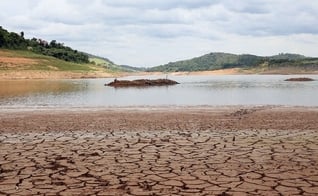 Represa de Bragança Paulista, que faz parte do Cantareira