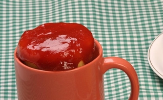 bolo de fubá na caneca