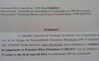 Marisa Lobo é intimada a depor em julgamento no Conselho de Psicologia do PR