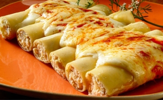 Canelone de queijo