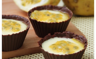 Mousse de maracujá vegana