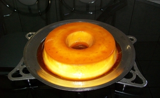 pudim de panela de pressão