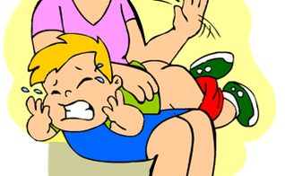 filho - mãe - palmada