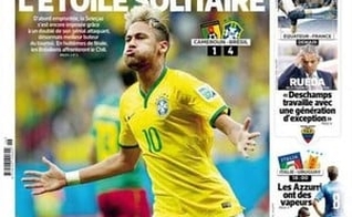 Neymar é a capa do L´Equipe após decidir para o Brasil contra Camarões