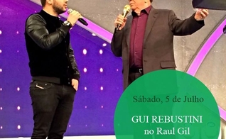 Gui Rebustini estará no Programa Raul deste sábado (5)