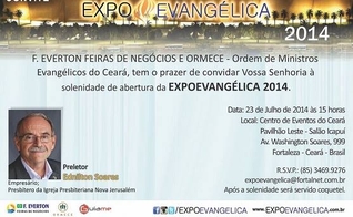 Ednilton Soares será o preletor na cerimônia de abertura da ExpoEvangélica 2014