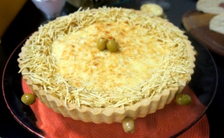 Torta de cebola e queijo