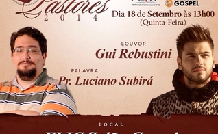 Luciano Subirá e Gui Rebustini participarão do Café de Pastores, na III FLIC Salão Gospel
