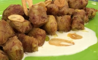 Nhoque de Banana da Terra Rápido com Molho de Alho