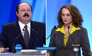 Durante um debate presidencial, que aconteceu em 28 de setembro de 2014, o candidato respondeu a perguntas de Luciana Genro (PSOL).