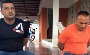 Marquitos Figueroa (à direita) e seu primo capturados em Boa Vista nesta quarta-feira