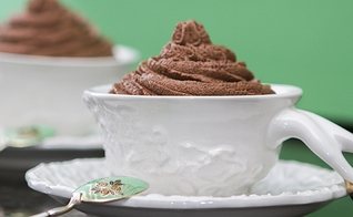 Mousse leve de chocolate