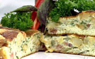 Omelete de batata frita