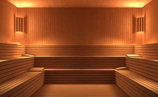 homem na sauna