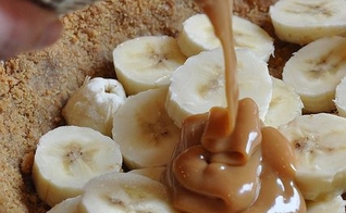 Banoffee de banana com chantilly