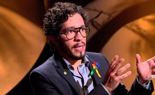Deputado Ferederal Jean Wyllys (PSOL-RJ) durante debate.