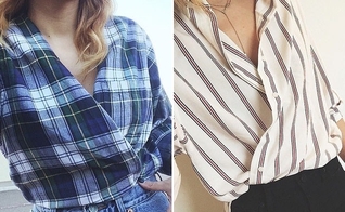 Camisa wrap dress
