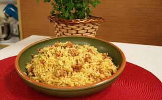 Arroz de panela de pressão 